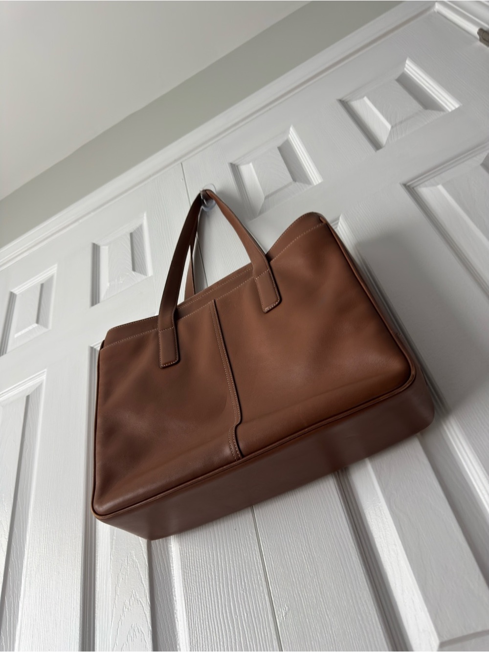Vintage Coach Hamptons 5209 Tan Brown Leather Business Tote Laptop Bag - Picture 16 of 16